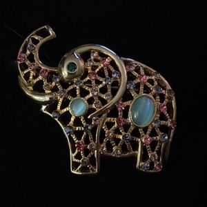 Whimsical elephant pin